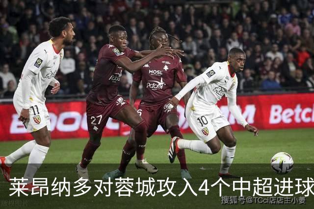 莱昂纳多对蓉城攻入4个中超进球，任一球员对阵蓉城进球并列最多